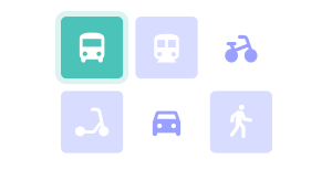 Illustrations des différents modes de mobilité